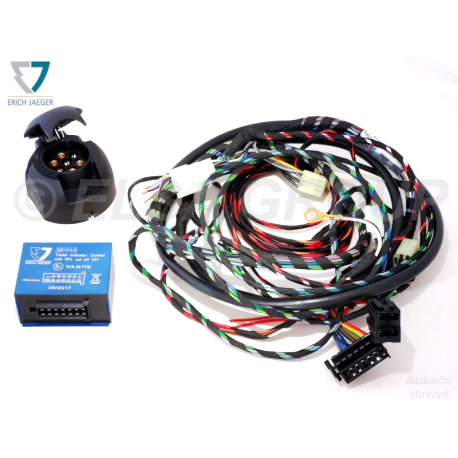 Typová elektropřípojka Audi A3 sedan 09/2013-06/2016, 7pin, Erich Jaeger