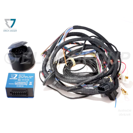 Typová elektropřípojka Audi A3 sedan 09/2013-06/2016, 13pin, Erich Jaeger