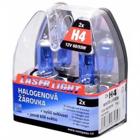 Žárovka 12V H4 60/55W P43t WHITE LASER 2ks