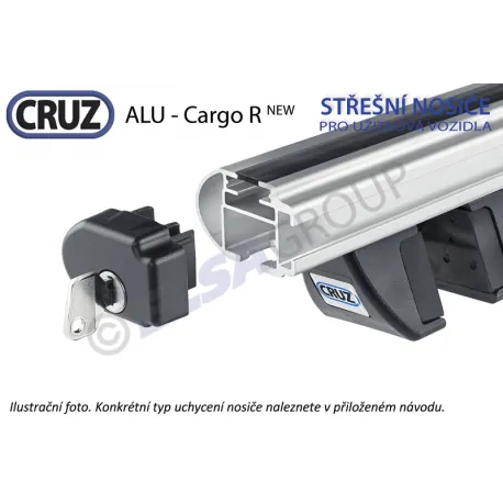 Střešní nosič Peugeot Rifter s podélníky, CRUZ Cargo ALU