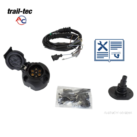 Typová elektropřípojka Mercedes Benz Sprinter I skříň 4,6t (LWB) 1995-2006, 7pin, AC
