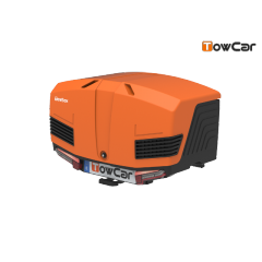 TowCar TowBox V3 oranžový, uzavřený, na tažné zařízení