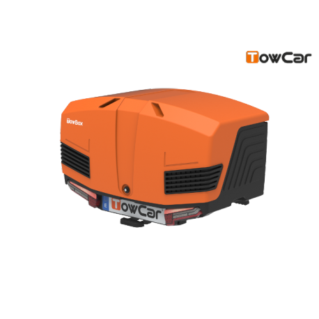TowCar TowBox V3 oranžový, uzavřený, na tažné zařízení