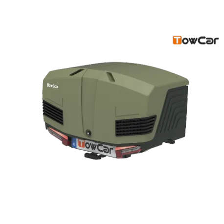TowCar TowBox V3 zelený, uzavřený, na tažné zařízení