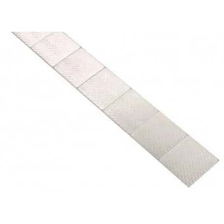 Samolepící páska reflexní dělená 1m x 5cm bílá Samolepící páska reflexní dělená 1m x 5cm bílá