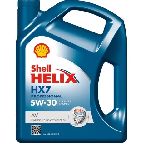 Shell Helix HX7 Professional AV 5W30 5L Shell Helix HX7 Professional AV 5W30 5L