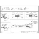 Tažné zařízení Volkswagen Golf Sportsvan 2018- (VII f.l.), pevné, Galia