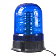 LED maják, 12-24V, 12x3W oranžový, magnet, ECE R65
