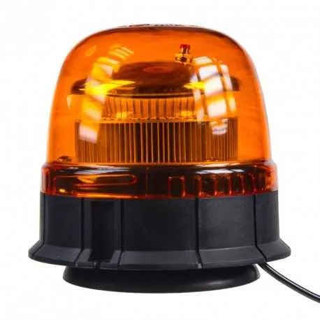 LED maják, 12-24V, 45xSMD2835 LED, oranžový, magnet, ECE R65