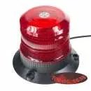 Zábleskový maják, 12-110V, červený magnet, ECE R10