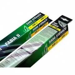 Stěrače FLAT SET 530+530mm GREEN FAB II