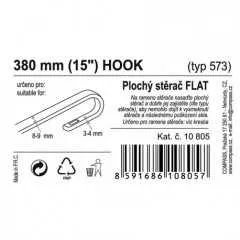 Stěrač FLAT BULK (HOOK) 15"/380mm