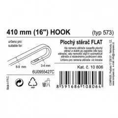 Stěrač FLAT BULK (HOOK) 16"/410mm