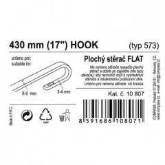 Stěrač FLAT BULK (HOOK) 17"/430mm