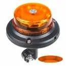 LED maják, 12-24V, 12x3W oranžový na držák, ECE R65