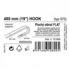 Stěrač FLAT BULK (HOOK) 19"/480mm