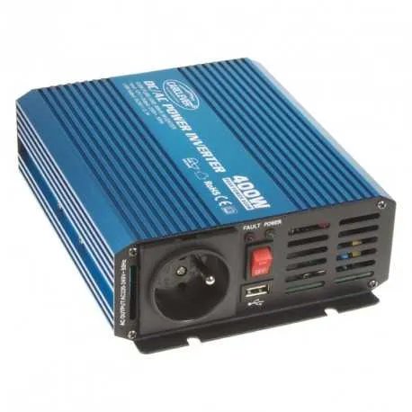 Sinusový měnič napětí z 12/230V + USB, 400W Sinusový měnič napětí z 12/230V + USB, 400W