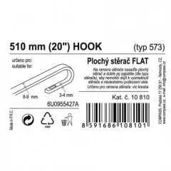 Stěrač FLAT BULK (HOOK) 20"/510mm