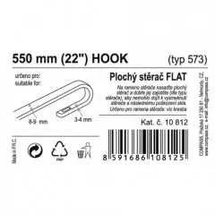 Stěrač FLAT BULK (HOOK) 22"/550mm