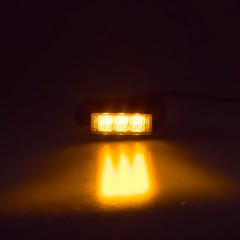 PREDATOR 3x1W LED, 12-24V, oranžový, ECE R10 R65