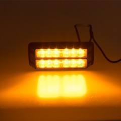 PREDATOR dual 12x1W LED, 12-24V, oranžový, ECE R10