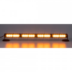 LED světelná alej, 24x 1W LED, oranžová 645mm, ECE R10