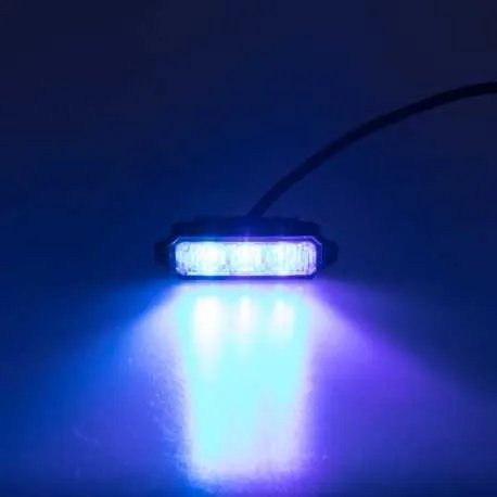 MINI PREDATOR 3x1W LED, 12-24V, modrý, ECE R10 MINI PREDATOR 3x1W LED, 12-24V, modrý, ECE R10