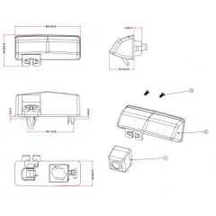 Kamera formát PAL/NTSC do vozu Toyota Prius 2012-, RAV 4 2013-