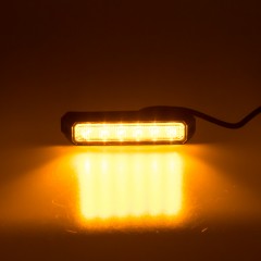 PREDATOR 6x3W LED, 12-24V, oranžový, ECE R10 R65