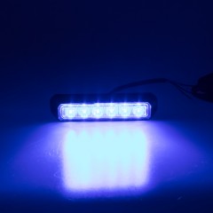 PREDATOR 6x3W LED, 12-24V, modrý, ECE R10 R65