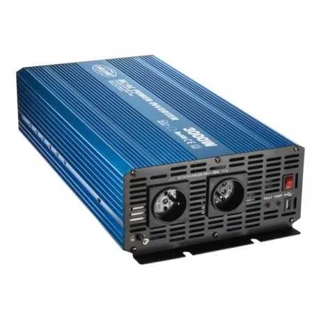 Sinusový měnič napětí z 24/230V + USB, 3000W