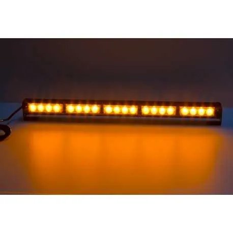 LED světelná alej, 20x LED 3W, oranžová 580mm, ECE R10 R65