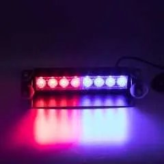 PREDATOR LED vnitřní, 8x3W, 12-24V, červeno-modrý, 240mm, CE