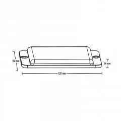 LINEAR LED dual 12x5W LED, 12-24V, modrý, ECE R65