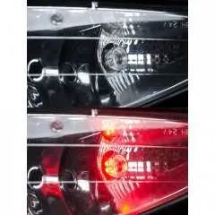 LED stroboskop modrý 8x3W, 12-24V