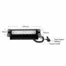 PREDATOR LED vnitřní, 8x3W, 12-24V, modrý, 240mm, CE