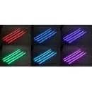 LED podsvětlení vnitřní RGB 12V, bluetooth, 4 pásky