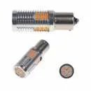 LED BAU15s oranžová, 12-24V, 30LED/3030SMD