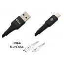 Datový a nabíjecí kabel SPEED USB-A / micro USB 480 Mb/s 1,5m