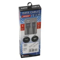 Datový a nabíjecí kabel SPEED USB-A / USB-C 480 Mb/s 1,5m
