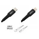 Datový a nabíjecí kabel SPEED USB-C / iPhone 480 Mb/s 1,5m