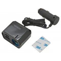 Adaptér s kabelem 12V + 2x USB 2400mA SELECT