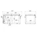 Chladící box ICE BOX DUO kompresor 75l 230/24/12V -20°C APP