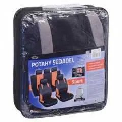 Potahy sedadel sada 9ks SPORT šedé AIRBAG
