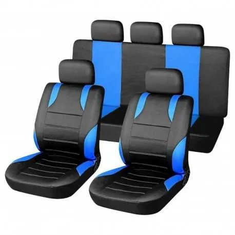 Potahy sedadel sada 9ks SPORT modré AIRBAG Potahy sedadel sada 9ks SPORT modré AIRBAG