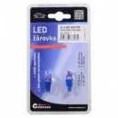 Žárovka 1LED 12V T10 modrá 2ks