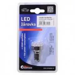 Žárovka 12LED 12V Ba15s oranžová
