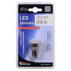 Žárovka 12LED 12V Ba15s bílá
