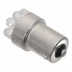 Žárovka 9LED 12V Ba15s červená úzká