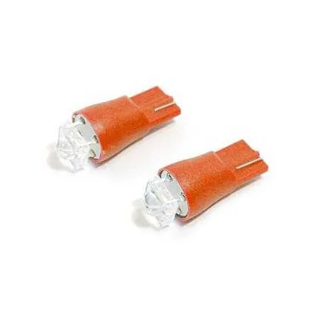 Žárovka 1SUPER LED 12V T10 červená 2ks